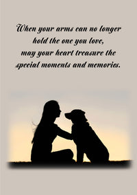 Thumbnail for 8198 Dog Sympathy Card Front