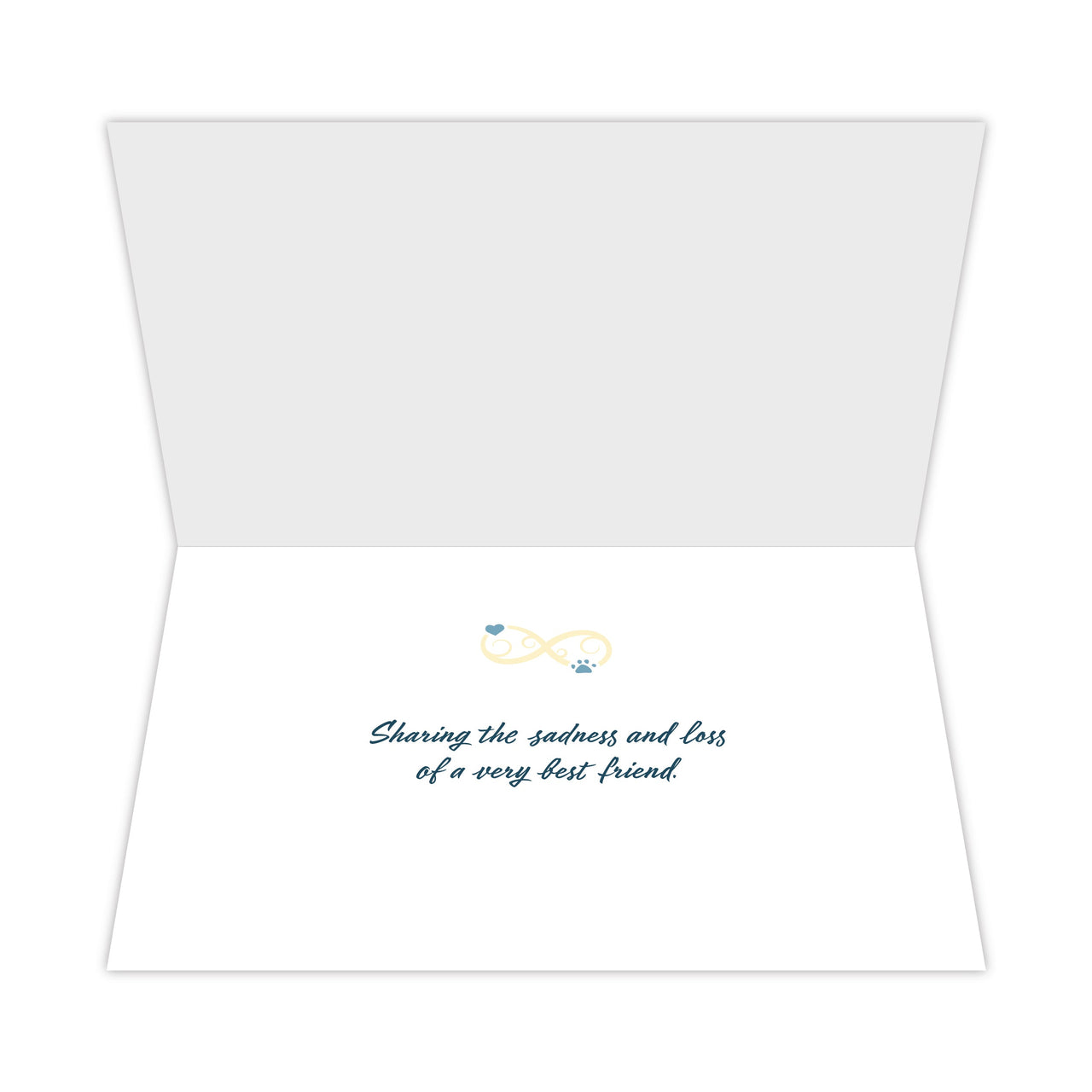 8210 Dog Sympathy Card Inside 3D