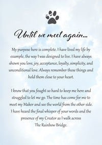 Thumbnail for 8213 Dog Sympathy Card Front