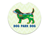 Thumbnail for Absorbent Stone Car Coaster - Dog Park Dog