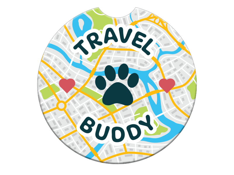 Absorbent Stone Car Coaster - Travel Buddy