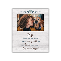 Thumbnail for Vertical Wood Frame - Dogs come into our lives...