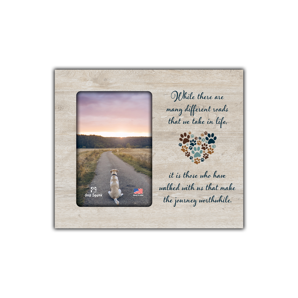 Vertical Wood Frame - While there are many different roads...