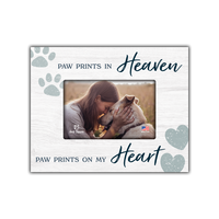 Thumbnail for Horizontal Wood Frame - Paw Prints in Heaven...