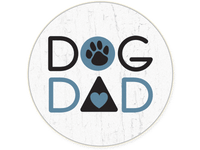 Thumbnail for Absorbent Stone Car Coaster - Dog Dad